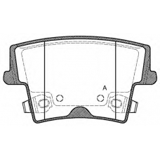 BPA1127.08 OPEN PARTS Комплект тормозных колодок, дисковый тормоз