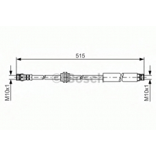 1 987 481 448 BOSCH Тормозной шланг