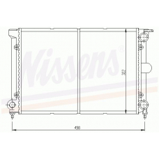 65195 NISSENS Радиатор, охлаждение двигателя