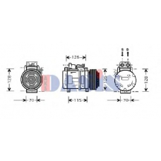 851033N AKS DASIS Компрессор, кондиционер