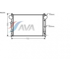 MSA2301 AVA Радиатор, охлаждение двигателя