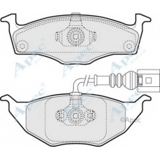 PAD1265 APEC Комплект тормозных колодок, дисковый тормоз