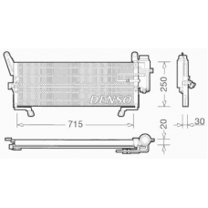 DCN09094 DENSO Конденсатор, кондиционер