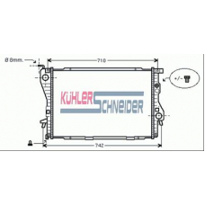 1409301 KUHLER SCHNEIDER Радиатор, охлаждение двигател