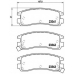 P 59 027 BREMBO Комплект тормозных колодок, дисковый тормоз