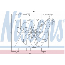 85059 NISSENS Вентилятор, охлаждение двигателя