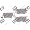 BP2211 DJ PARTS Комплект тормозных колодок, дисковый тормоз