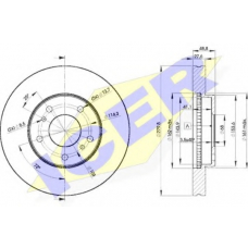 78BD4103-2 ICER Тормозной диск