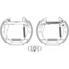 8DB 355 004-001 HELLA PAGID Комплект тормозных колодок