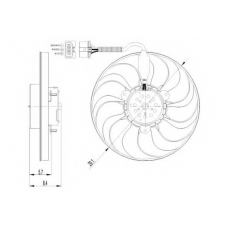 47398 NRF Вентилятор, охлаждение двигателя