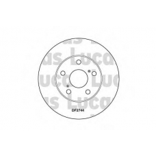 DF2744 TRW Тормозной диск