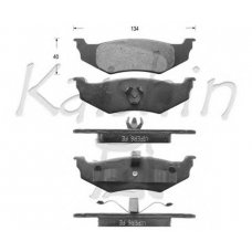 D10046 KAISHIN Комплект тормозных колодок, дисковый тормоз