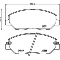 8DB 355 012-371 HELLA Комплект тормозных колодок, дисковый тормоз