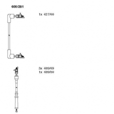 600/281 BREMI Комплект проводов зажигания