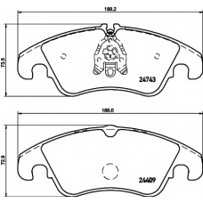 8DB 355 013-751 HELLA PAGID Комплект тормозных колодок, дисковый тормоз