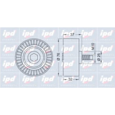 15-3250 IPD Паразитный / ведущий ролик, зубчатый ремень