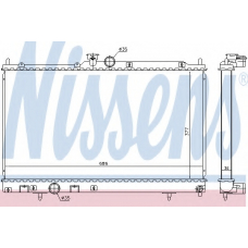 628956 NISSENS Радиатор, охлаждение двигателя