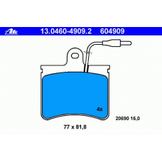 13.0460-4909.2 ATE Колодки тормозные