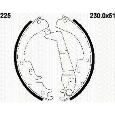 8100 27516 TRIDON Brake shoes