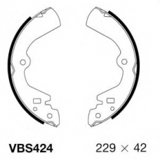 VBS424 MOTAQUIP Комплект тормозных колодок
