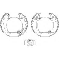 8DB 355 003-941 HELLA PAGID Комплект тормозных колодок