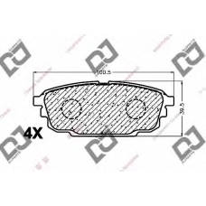 BP1413 DJ PARTS Комплект тормозных колодок, дисковый тормоз