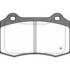 BPA0434.30 OPEN PARTS Комплект тормозных колодок, дисковый тормоз