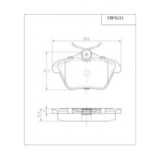 FBP4131 FI.BA Комплект тормозных колодок, дисковый тормоз