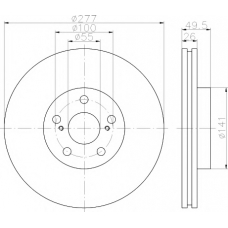 8DD 355 111-631 HELLA PAGID Тормозной диск