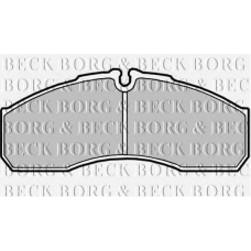 BBP2181 BORG & BECK Комплект тормозных колодок, дисковый тормоз