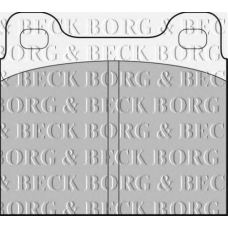 BBP1698 BORG & BECK Комплект тормозных колодок, дисковый тормоз