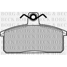 BBP1017 BORG & BECK Комплект тормозных колодок, дисковый тормоз