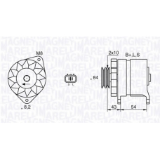 063532625010 MAGNETI MARELLI Генератор