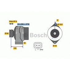 0 986 080 370 BOSCH Генератор