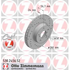 530.2456.52 ZIMMERMANN Тормозной диск