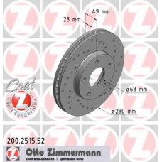 200.2515.52 ZIMMERMANN Тормозной диск