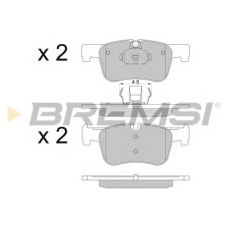 BP3503 BREMSI Комплект тормозных колодок, дисковый тормоз