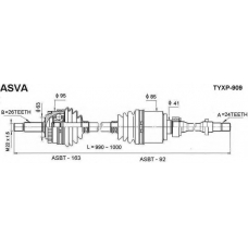 TYXP-909 ASVA Приводной вал