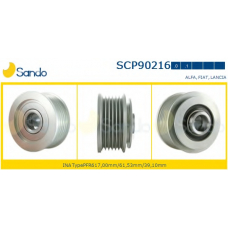 SCP90216.0 SANDO Ременный шкив, генератор