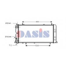 480710N AKS DASIS Радиатор, охлаждение двигателя