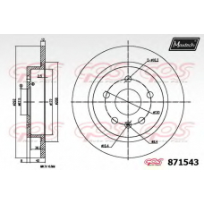 871543.0000 MAXTECH Тормозной диск