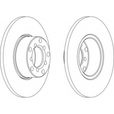 DDF007 FERODO Тормозной диск