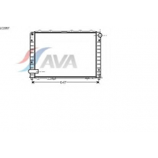 LC2057 AVA Радиатор, охлаждение двигателя