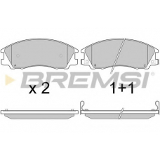 BP2971 BREMSI Комплект тормозных колодок, дисковый тормоз