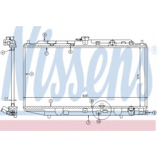 622561 NISSENS Радиатор, охлаждение двигателя