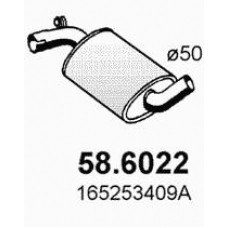 58.6022 ASSO Средний глушитель выхлопных газов