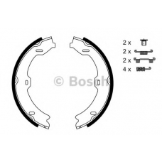 0 986 487 725 BOSCH Комплект тормозных колодок, стояночная тормозная с