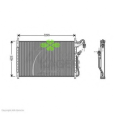 94-5911 KAGER Конденсатор, кондиционер
