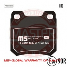 13046040402N-SET-MS MASTER-SPORT Комплект тормозных колодок, дисковый тормоз