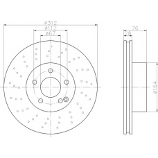 MDC1426 MINTEX Тормозной диск